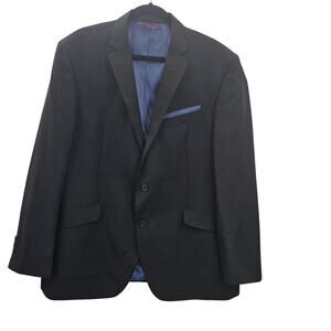 Billy London Blazer Men 46R Black Two Button Jacket